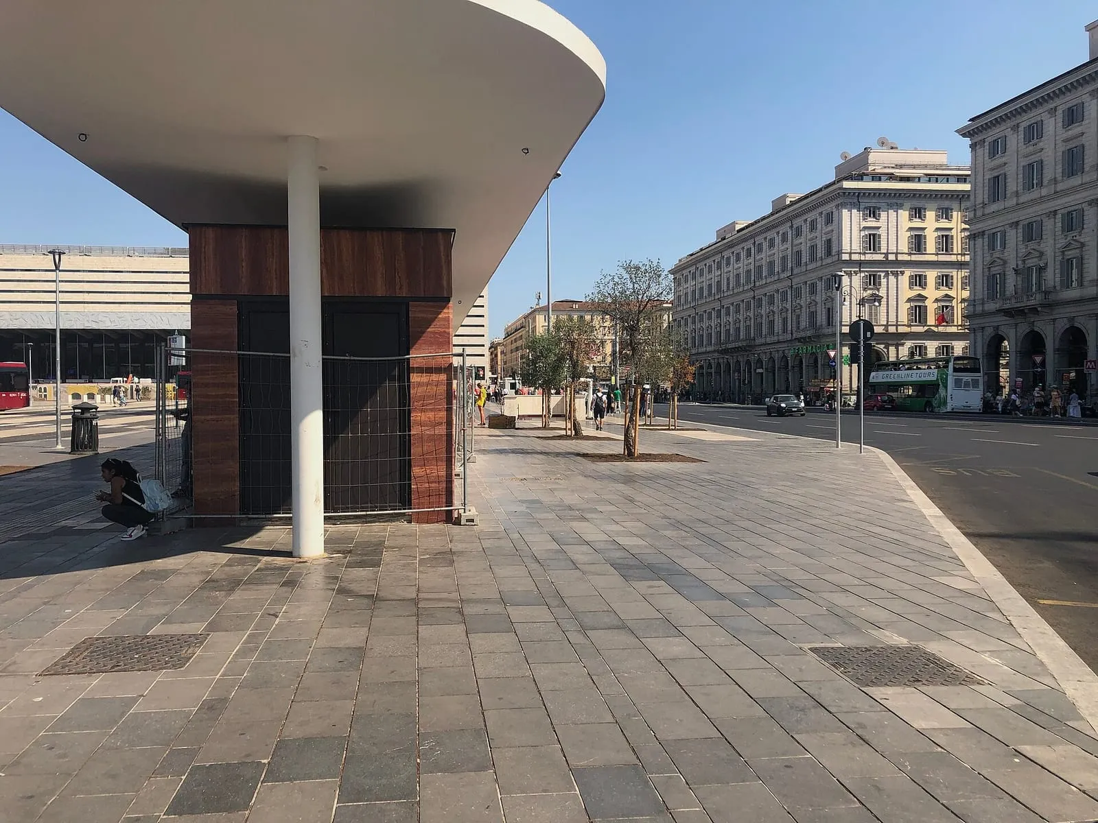 La piazza dei Cinquecento, devant la gare Termini, à Rome