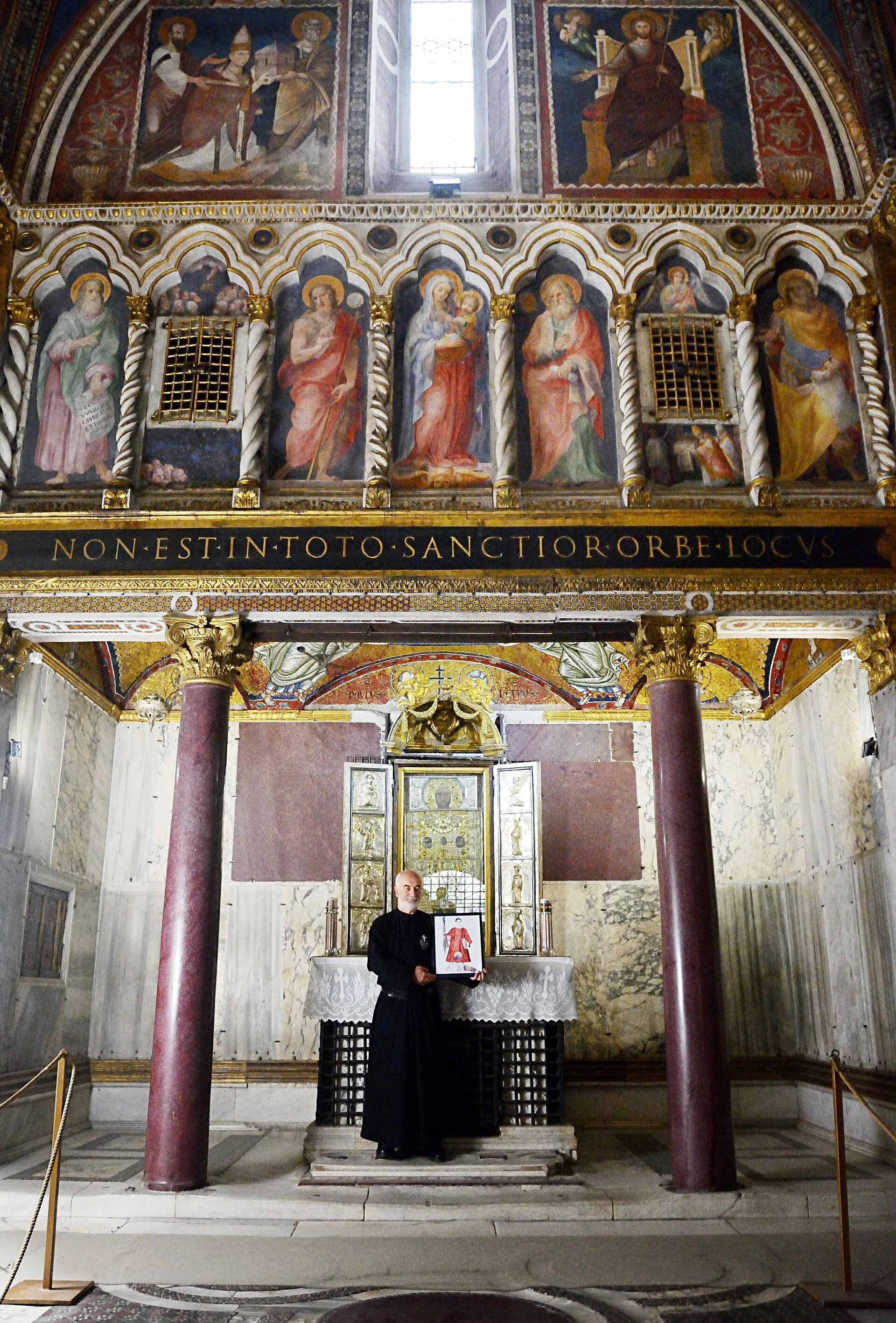 La chapelle Sancta Sanctorum, au sommet de la Scala Santa