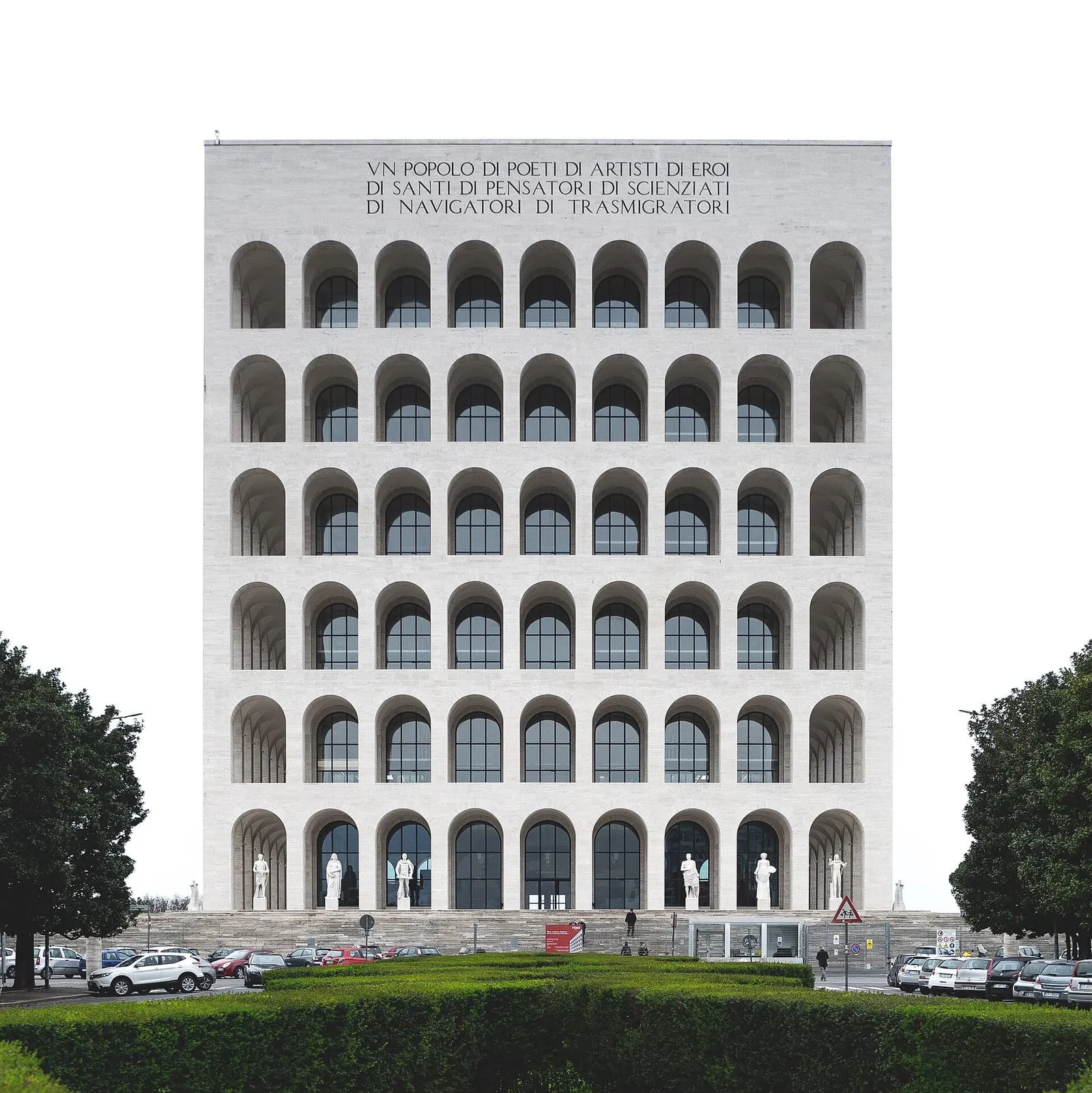 Le Palazzo della Civiltà Italiana, dans le quartier EUR à Rome