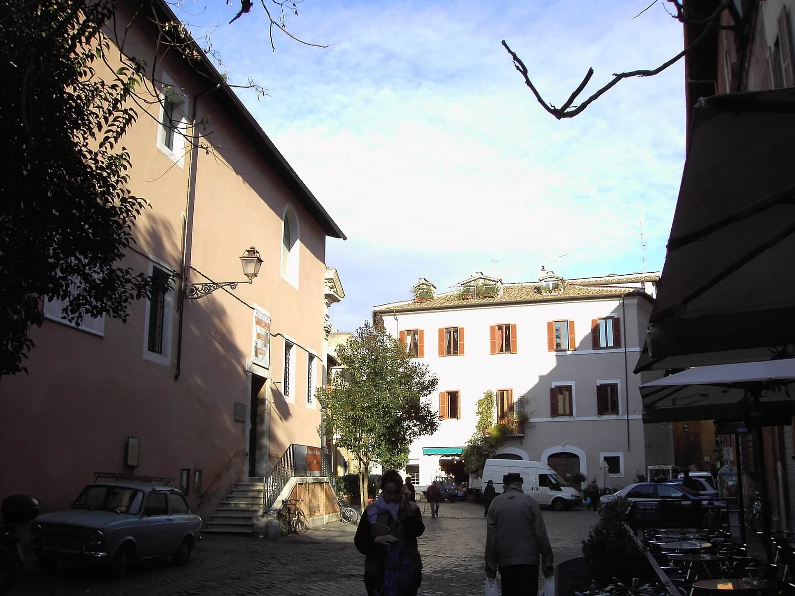 La piazza Sant'Egidio, à Trastevere, où se trouve le Museo di Roma in Trastevere