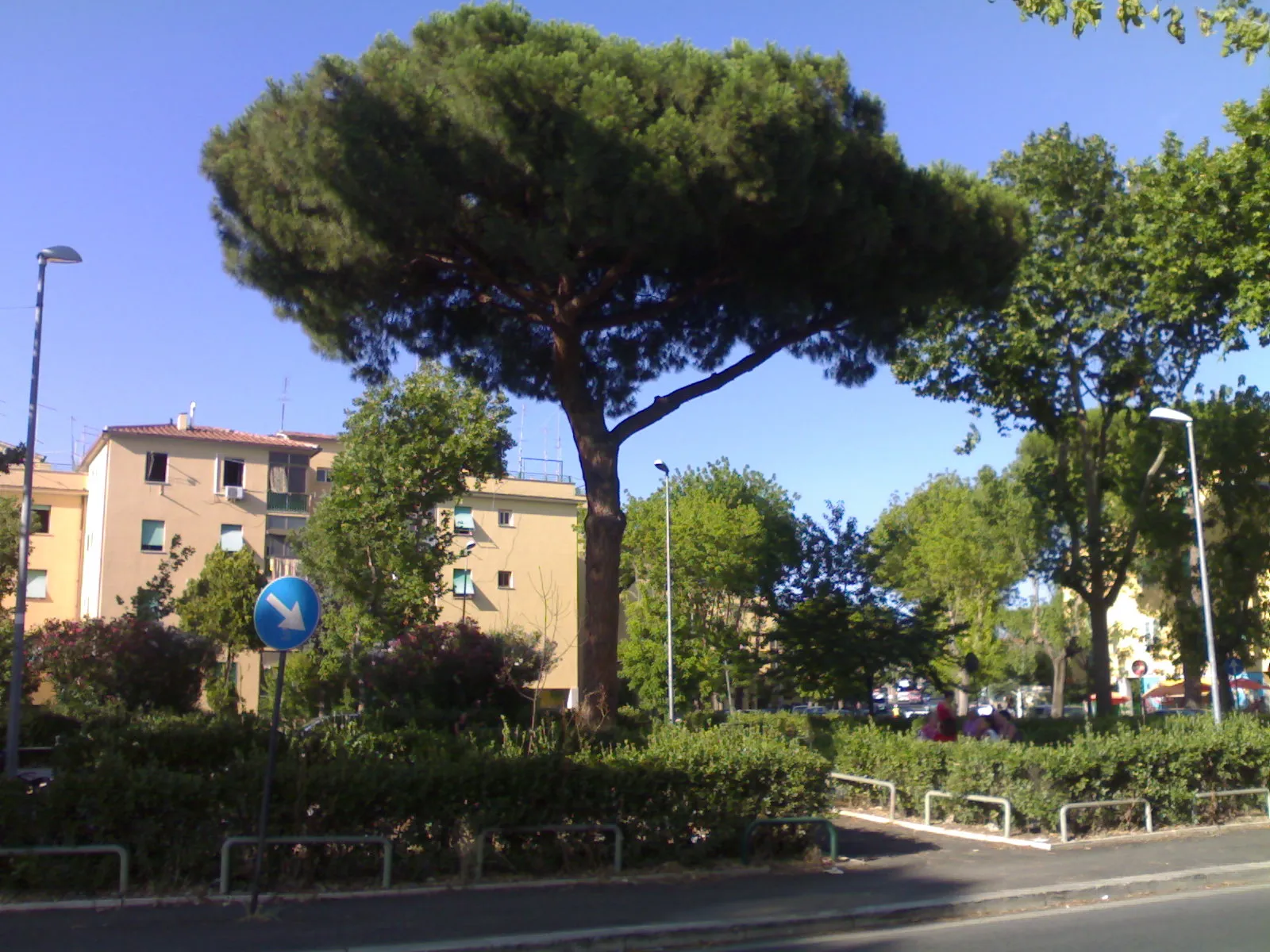 Rue du quartier d'Acilia, dans le sud de Rome